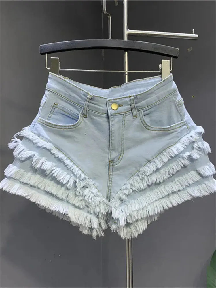 Fashion Casual Summer Cool Women's Baggy Denim Booty Shorts