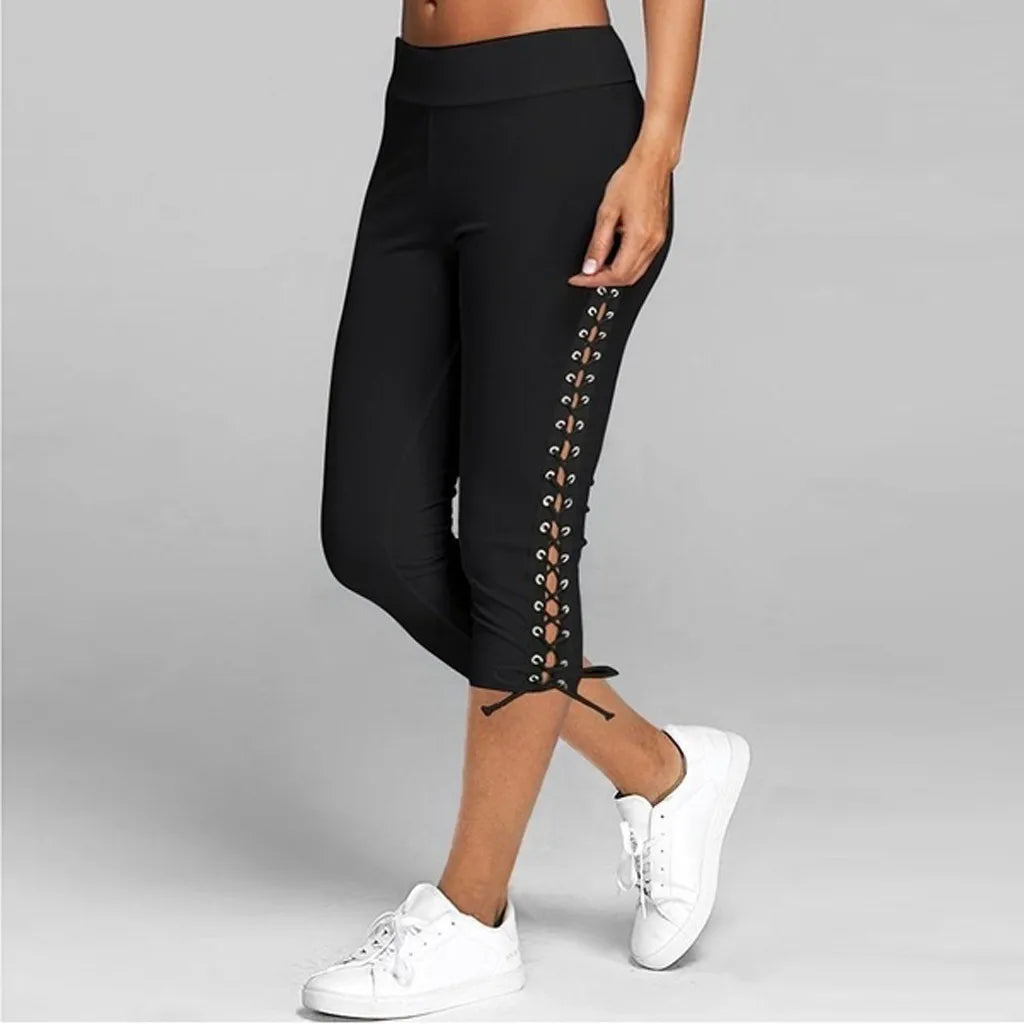 Casual Slim Thin Pants Women's Streetwear High Waist