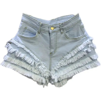 Fashion Casual Summer Cool Women's Baggy Denim Booty Shorts