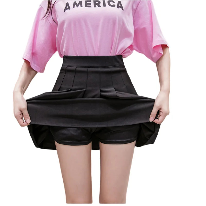 Women's Pleated Tennis Skirt High Waist Mini Skirts