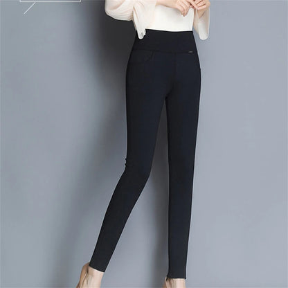 Women's Slim Waist Stretchy Skinny Jeans Korean