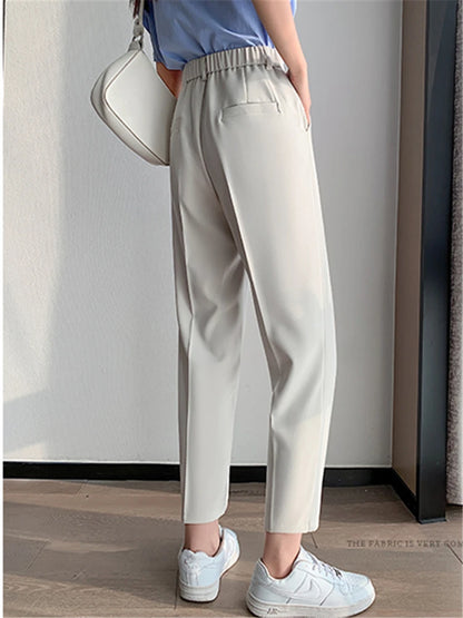 Seoulish Formal Women's Harem Pants Spring Summer Solid