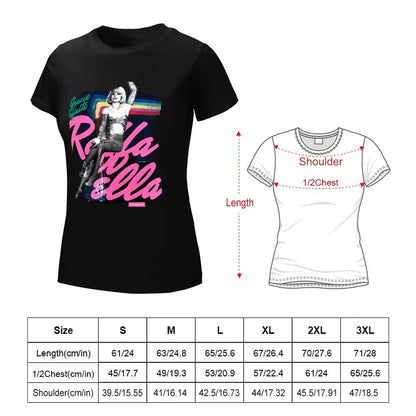 Raffaella carra T-Shirt tees summer clothes shirts graphic tees summer tops Woman fashion