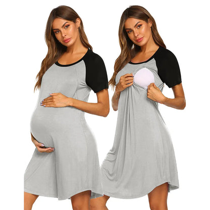 Women’s Nursing Gown - 3 in 1 Maternity Hospital Wear