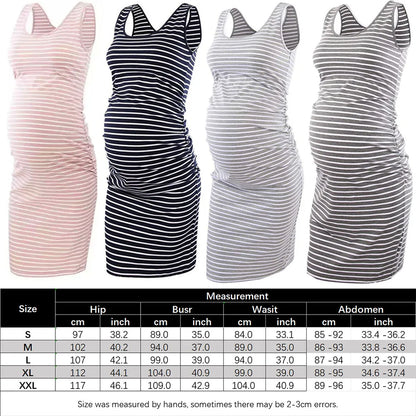 Maternity Tank Dress - Side Ruching Bodycon