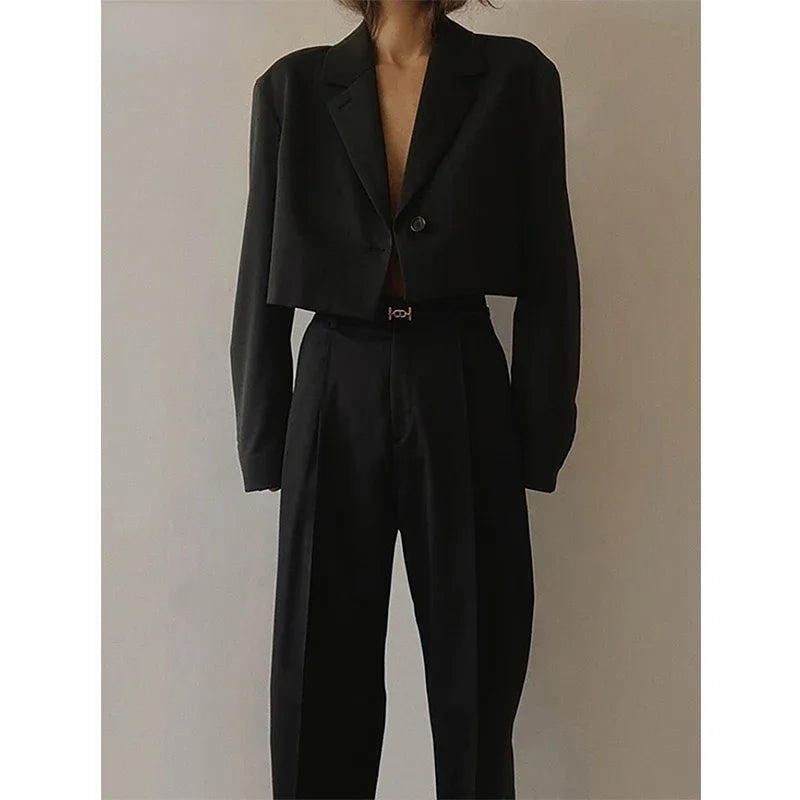 Fashion Pant Suits - Women’s Blazer Set 2 Pieces