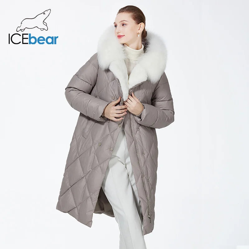 Fur Hooded Coat - Luxury Belted Parka