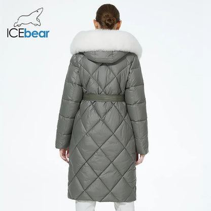 Fur Hooded Coat - Luxury Belted Parka