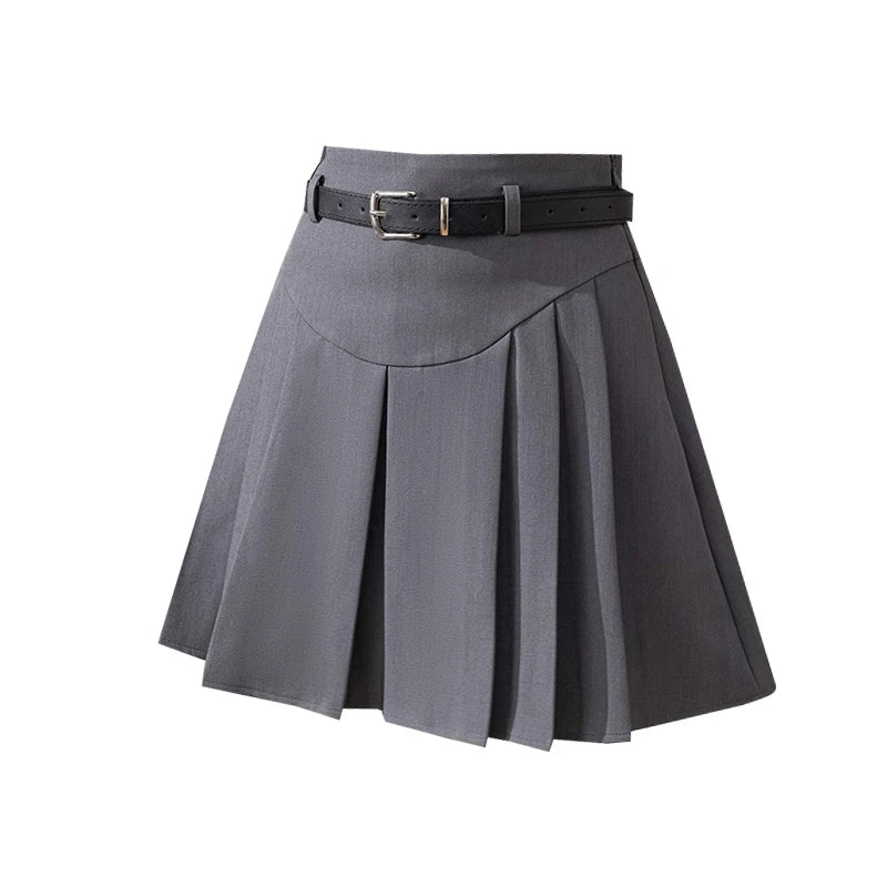 Fashion High Waist Pleated Mini Skirt Spring Summer