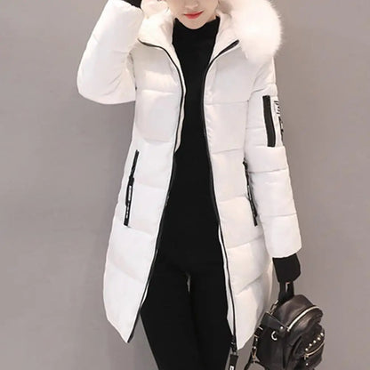 Women's Winter Coat - Fur Neckline Thick Jacket