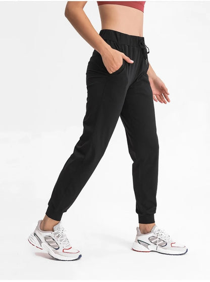 Naked Feel Joggers Women's Drawstring Waist Yoga Sweatpants Pants Pockets