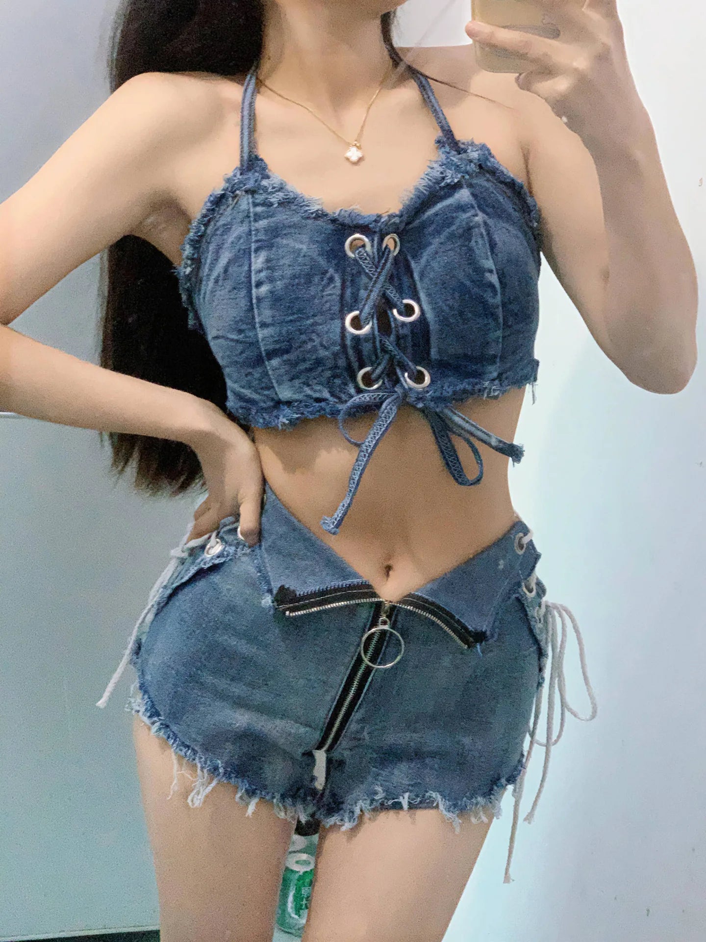 New Summer Women's Denim Shorts Sexy High Waisted Jeans