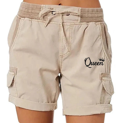 Printed Women's Cargo Shorts Stretch Golf Active Shorts Work